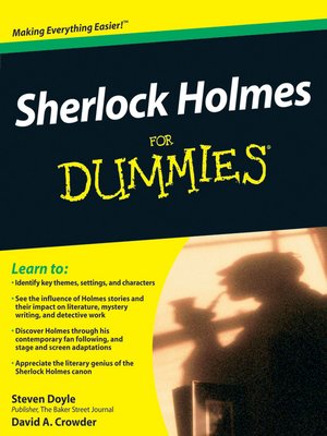 cover image of Sherlock Holmes For Dummies